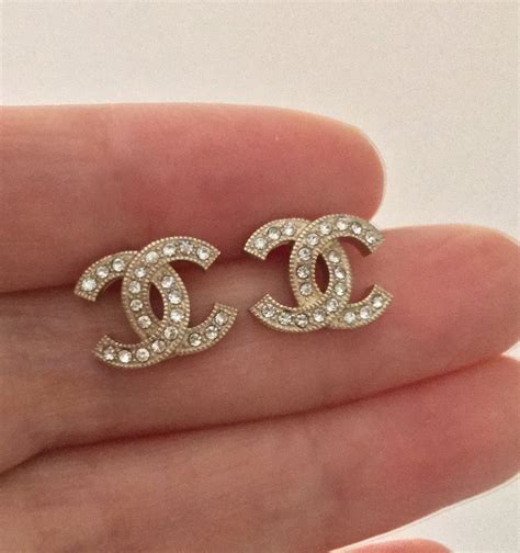 small chanel earring|Chanel vintage cc earrings.